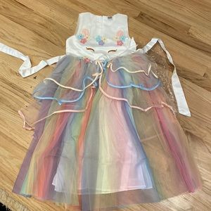 Ready for Halloween!  Girls unicorn princess dress